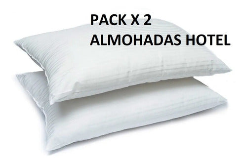 Pack X 2 Almohadas Linea Hotel Duvet Alternativo Premium 1