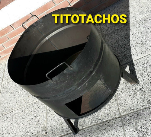 Large Firepit Brazier Tacho Firewood Holder with Opening 4