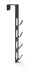 Hanging Door Coat Rack White/Black | Mite 10