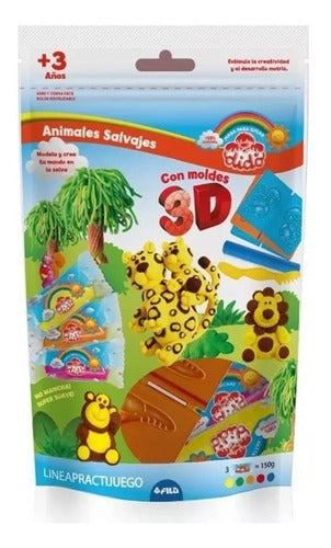 Dido Masa Dido Kit Animales Salvajes Con Moldes 0