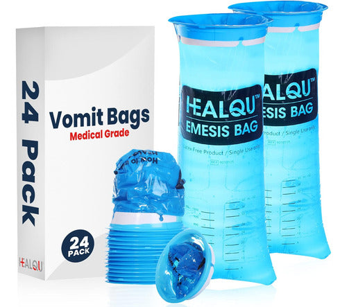 Healqu Hospital Vomit Bags - 24 Pack 1000ml 0