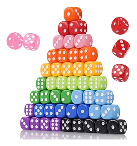 NITOY Game of Dice 0.630 In, 50 Units of 6 0