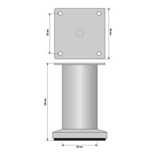 Meaton Pata P/mueble Regulable Premium 10cm 1