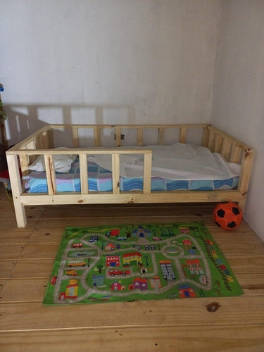 Montessori 130x70 Wooden Playpen Bed 2