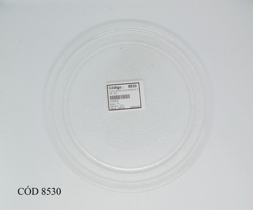 Elec Microwave Glass Plate 24.5 Cm Diameter Smooth Edge 1