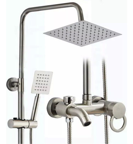 Planeta Grifo's Shower Column with Hand Shower Monocomando Metal 0