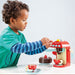 Juego De Cafetera Expresso Maquina De Café Madera Niños 3 A+ 1