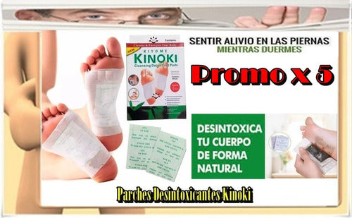 Parches Kinoki Desintoxicantes X 5 Cajas (50 Parches) -caba- 0