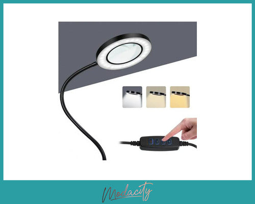 Modacity LED USB Clip Magnifying Lamp for Manicure - 56 LEDs with 3 Lighting Modes 5