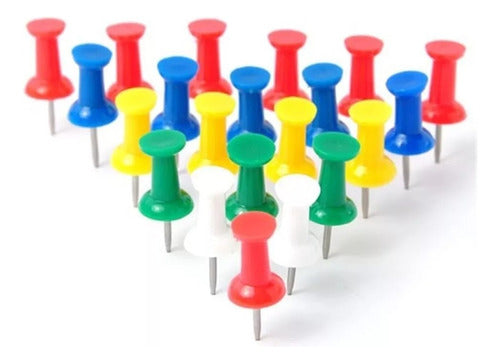 Ofibay Multicolor Thumbtacks (Pack of 100) 1