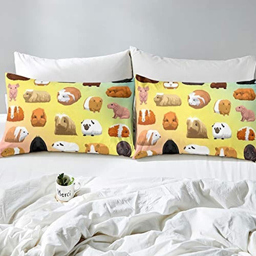 Feelyou Cartoon Guinea Pig Duvet Cover Set 1