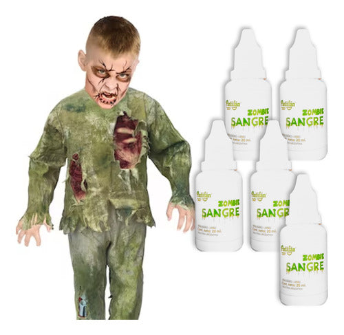 Pintafan Sangre Fx Falsa Verde Para Zombies Efectos Especiales 0