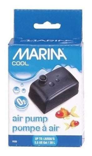 Aireador Para Pecera Chica Marina Cool Air Pump Hasta 20 Lts 4