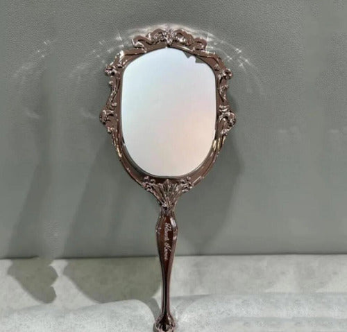 Flower Knows Strawberry Rococo Hand Mirror in Lilac 1