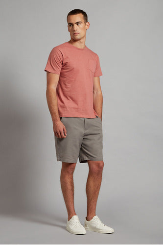 Devré Men's Gray Linen Shorts 17D000069004 2