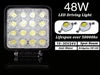 2x48w Cuadrado Led Barra De Luz De Trabajo Spot Lámpara Offr 5