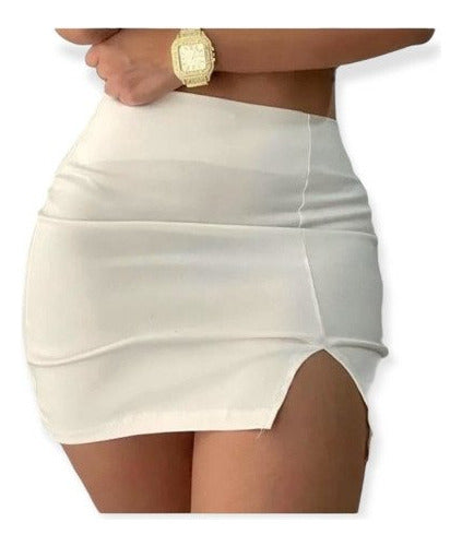 La Tienda De Tam Sexy Short Skirt With Front Slit 0