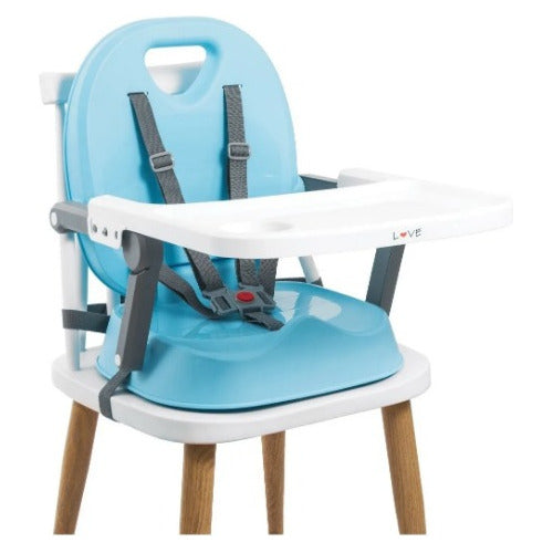 3-in-1 Baby Dining Chair Booster Seat High Low Lightweight + Bib 20
