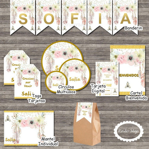 Kindershop Customizable Printable Birthday Breakfast Deco Kit 1