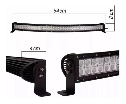 40-LED Curved Bar Light 60cm 120W for 4x4 Jeep Truck 1