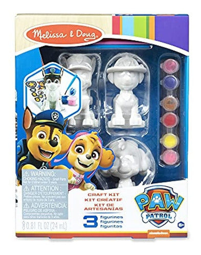 Melissa & Doug Kit De Manualidades Paw Patrol - 3 Figuras De 0