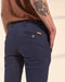 Men's Munich Slim Gabardine Chino Pants, Navy Blue by Equus 16