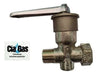 Llave Gas 1/2 Ciagas Sin Campana Bronce 1