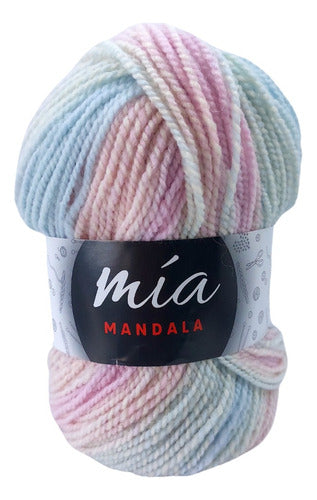 MIA Mandala Variegated Yarn - 5 Skeins of 100g Each 112
