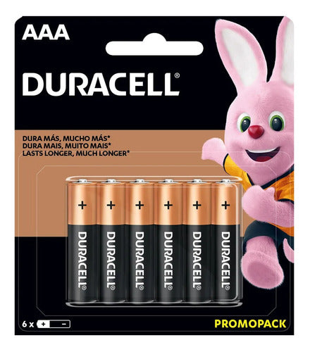 Duracell AAA Batteries Pack of 6 Units Rhino! 0