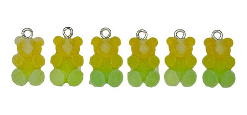Yumy Gummies Sugar-Coated Bear Resin Charms X 10pcs 0