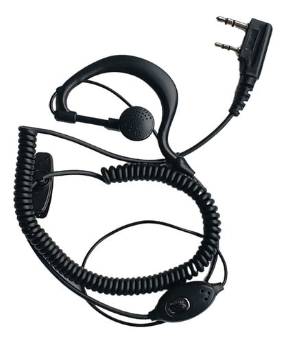 Combo 20 Fones Espiral Rádio Baofeng Para Colaboradores + Nf 0