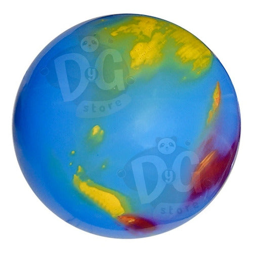 Pelota De Goma Kiko Gigante 55cm Multicolor Plastisol X 2 U 4