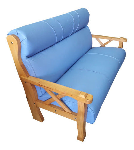 Tu Hogar Sofa De 3 Cuerpos En Madera Resistente 1