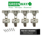 Greenway Bisagra Cierre Suave Codo 9 Cazoleta 35 Mm Pack 4 U C/ Clip 1