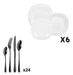 Luminarc Carine 18-Piece Dinnerware Set + 24-Piece Cutlery Set 0