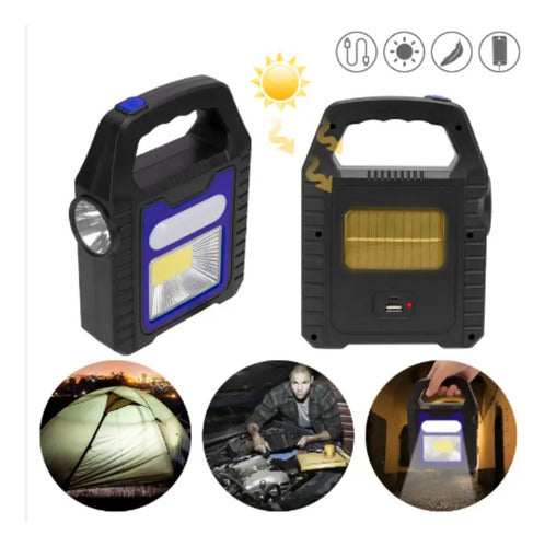 Ten&JunHT Rechargeable USB Solar Flashlight Camping Lantern 7