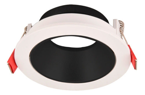 Recessed Spotlight for GU10 Round PVC White Black 10