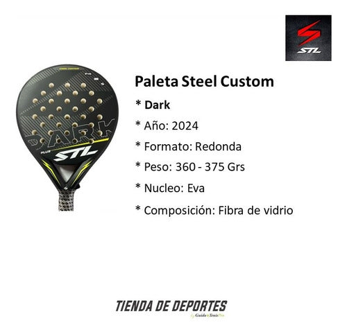 Steel Custom Paleta Padel Dark Eva Foam 2019 Ataque Olivos 1