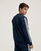 Equus Lodano Sweatshirt, Men's Round Neck, Striped, Navy 2