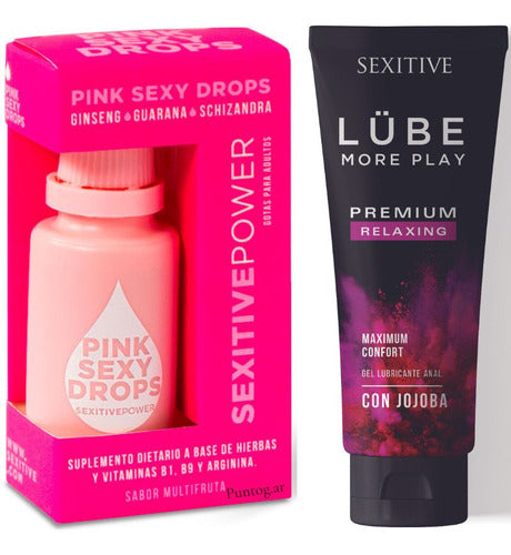 Sexitive Gel Lubricant 130ml + Gift Pink Sexy Drops 0