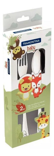 Tramontina Baby Stainless Steel Cutlery Set - 2 Pieces 1