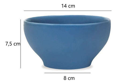 Set of 6 Biona Ceramic Cereal Bowls 600ml Colors 3