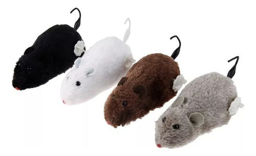 Interactive Pull String Plush Mouse Toy for Cats 0