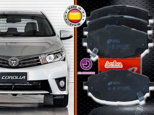 Brake Pads Toyota Corolla 2015 to 2019 Original 2