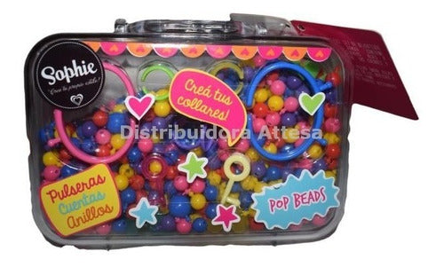 Valija Sophie Pop Beads Set De Bijouterie Para Armar Caffaro 0