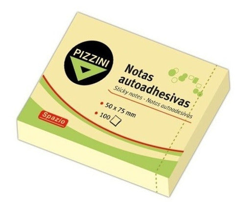 Pizzini Adhesive Notes 50x75mm 100 Sheets Each 0