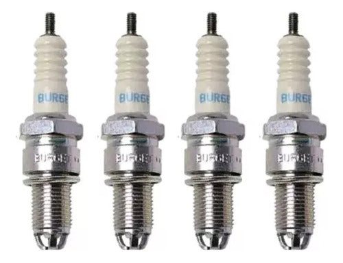 NGK Kit X4 Spark Plugs VW Golf Mk3 1.8 Mi BUR6ET Japan 0