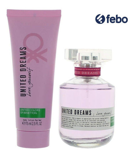 Benetton Kit Perfume United Dreams Love Yourself Body Lotion 1