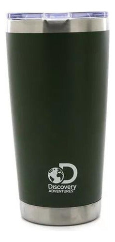 600ml Double-Walled Stainless Steel Thermal Mug by Trendy Store - Green 4