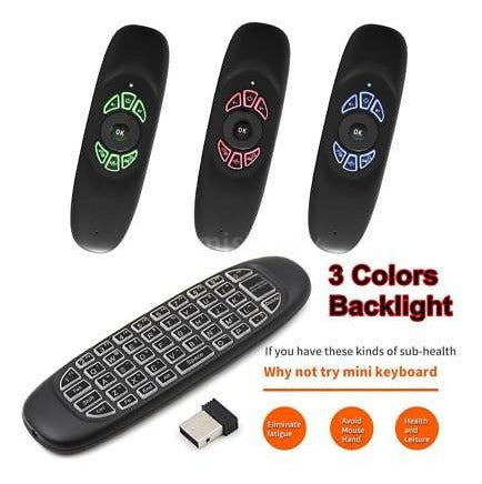 Key: 2.4 G Mini Wireless Keyboard Air Mouse Remote Control for TV 1